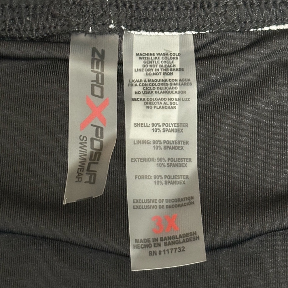 Zeroxposur 3X Swim Shorts Hybrid Trunks Boxers Black Swimwear Boardshort New - Picture 11 of 12